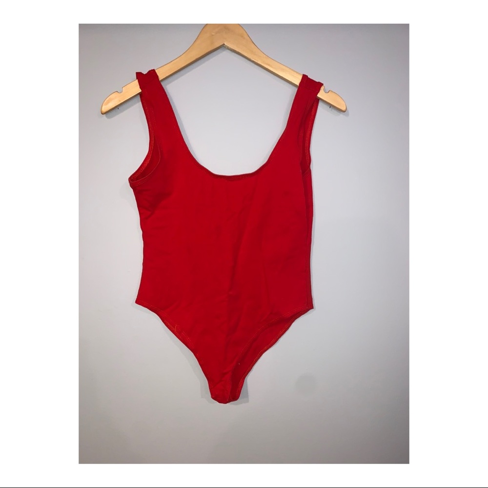 Red bodysuit